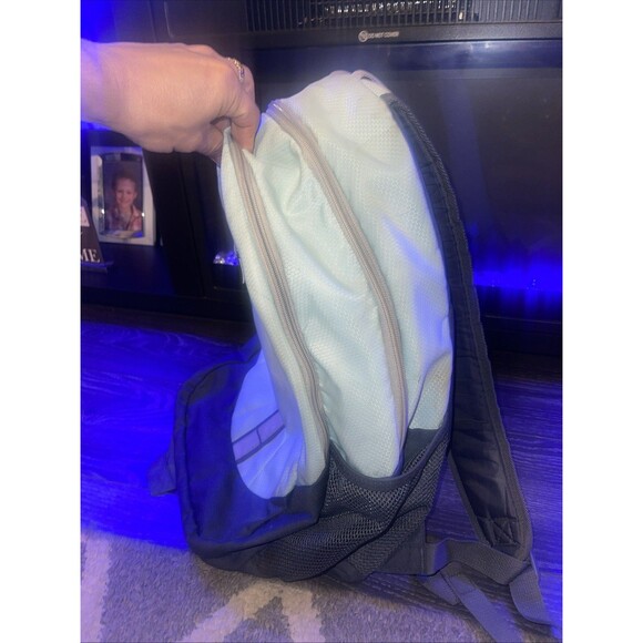 Adidas Mint Green Gray Backpack Unisex Multiple Pockets - Picture 3 of 16